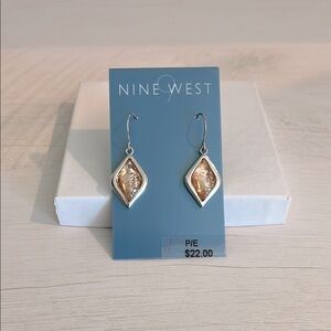 Nine West Silver and Neutral Earrings. NWT
